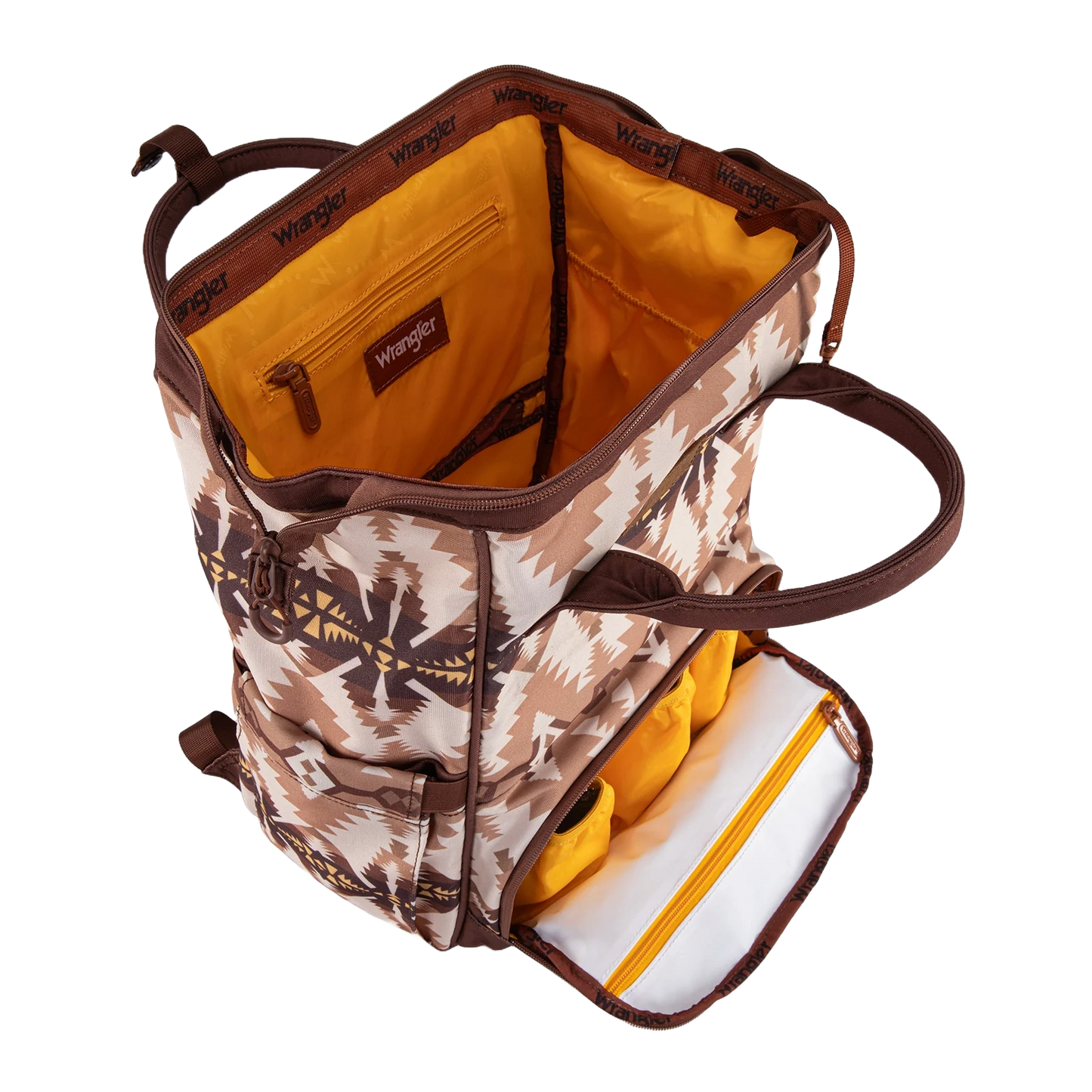 Wrangler Ladies Aztec Printed Callie Tan Diaper Bag WG2210-9110TN