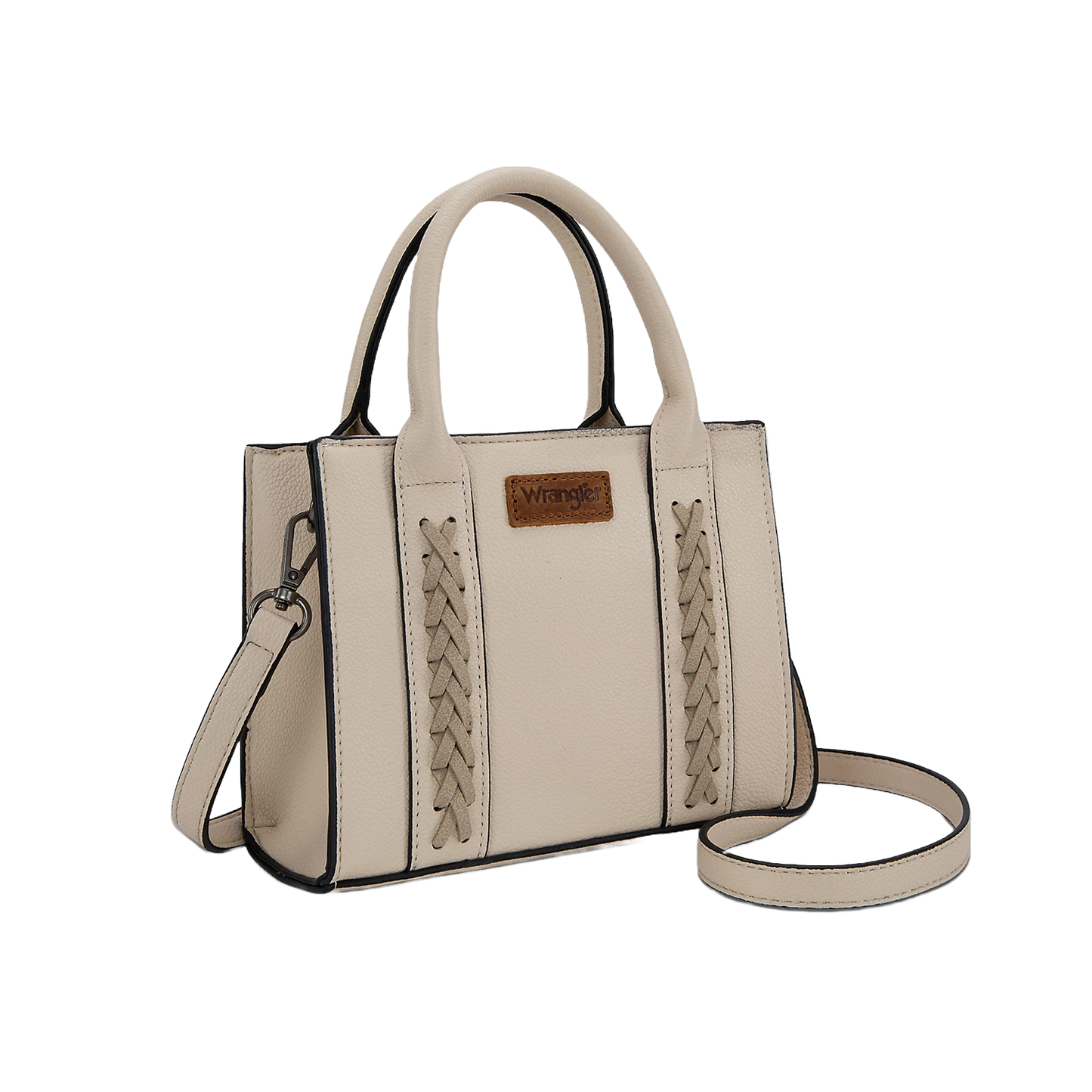 Wrangler Ladies Beige Whipstitch Mini Crossbody Tote WG70S-8120BG