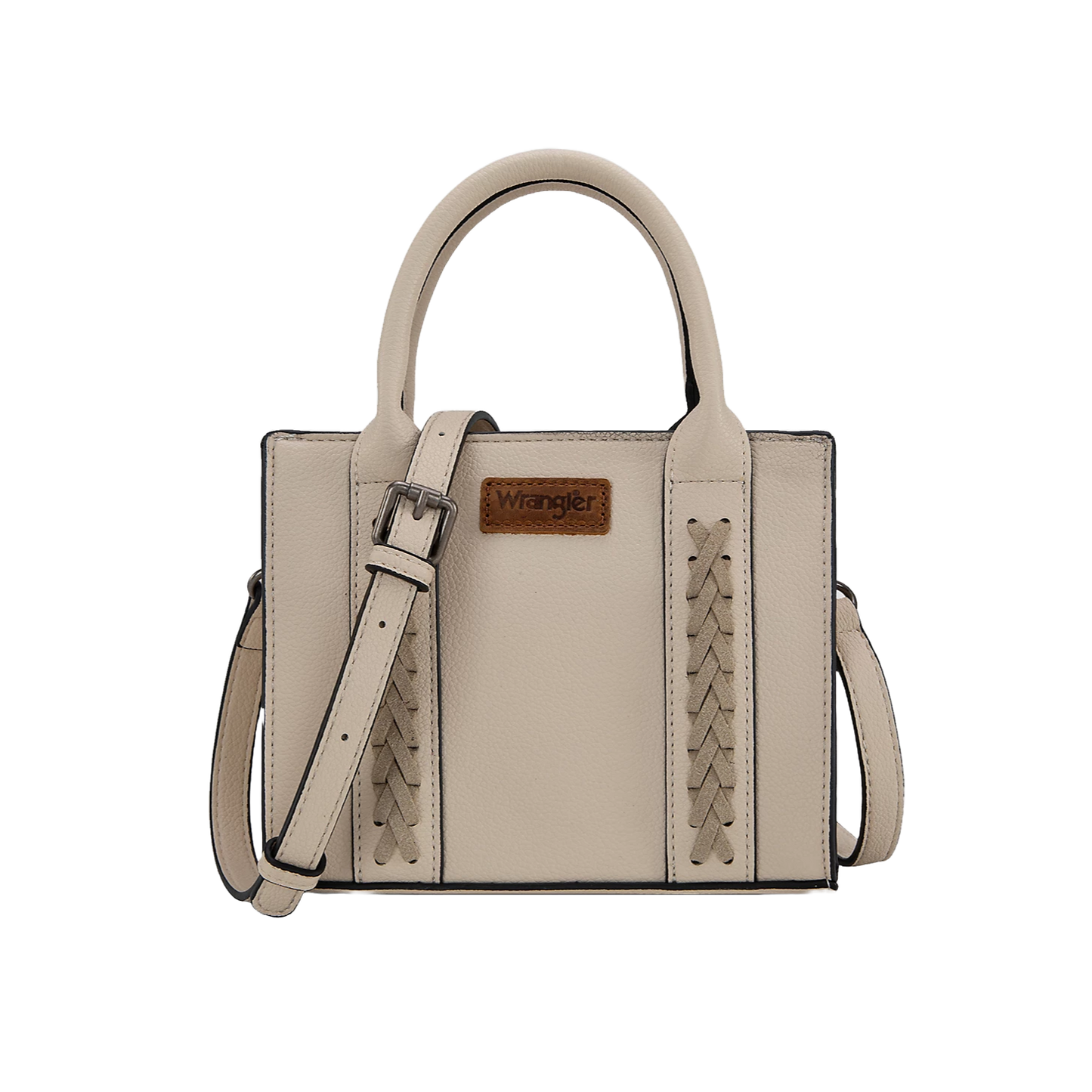 Wrangler Ladies Beige Whipstitch Mini Crossbody Tote WG70S-8120BG