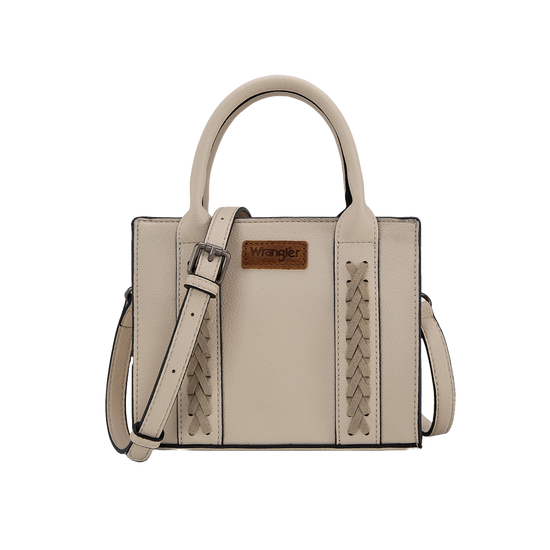 Wrangler Ladies Beige Whipstitch Mini Crossbody Tote WG70S-8120BG
