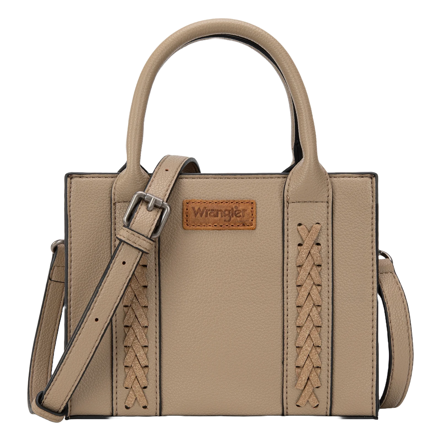 Wrangler Ladies Khaki Whipstitch Mini Crossbody Tote WG70S-8120KH