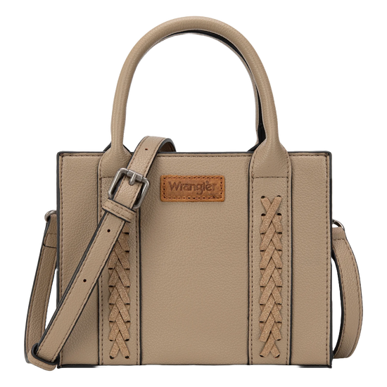 Wrangler Ladies Khaki Whipstitch Mini Crossbody Tote WG70S-8120KH
