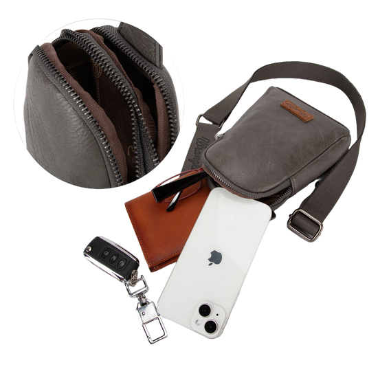 Wrangler Ladies Grey Sling Crossbody Bag WG87-210GY