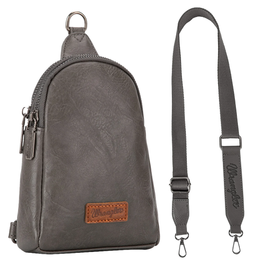 Wrangler Ladies Grey Sling Crossbody Bag WG87-210GY