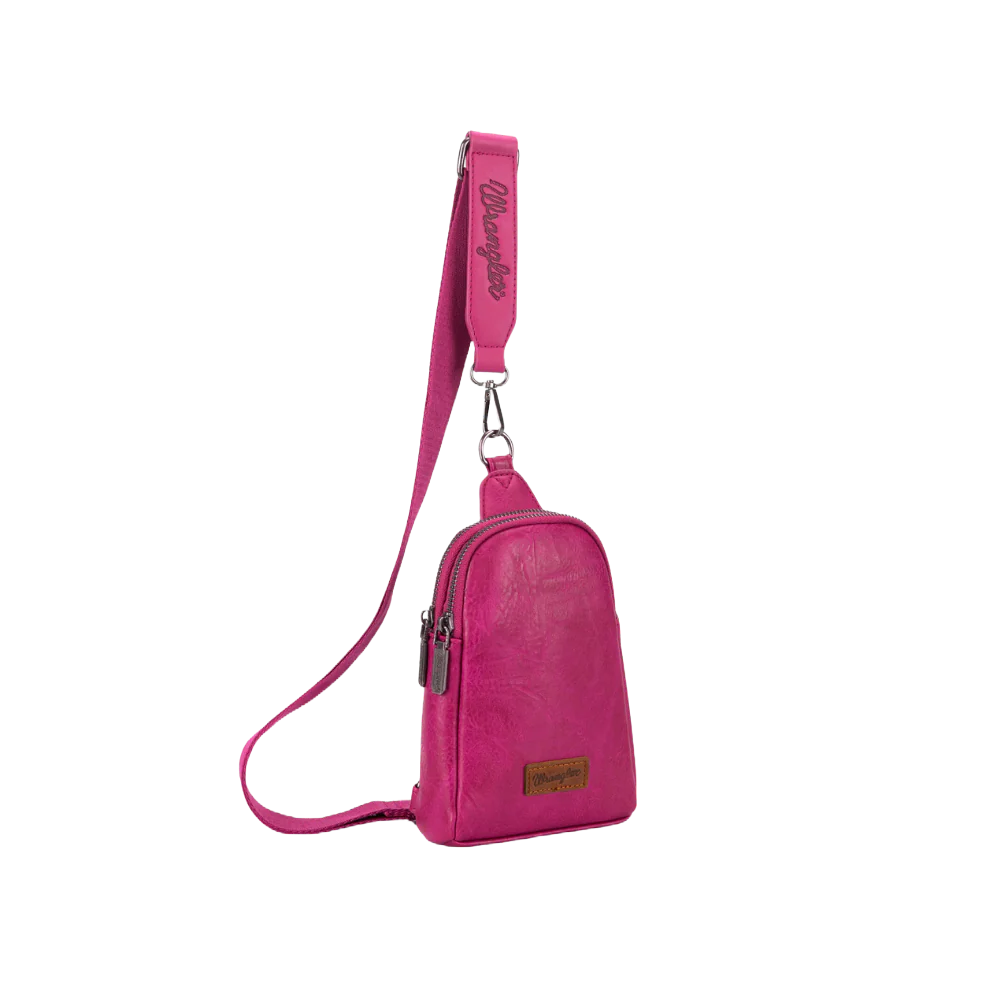Wrangler Ladies Hot Pink Sling Crossbody Bag WG87-210HPK