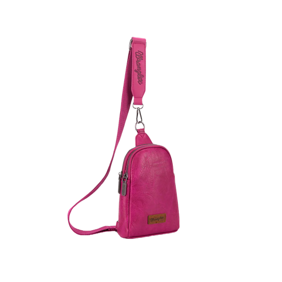 Wrangler Ladies Hot Pink Sling Crossbody Bag WG87-210HPK
