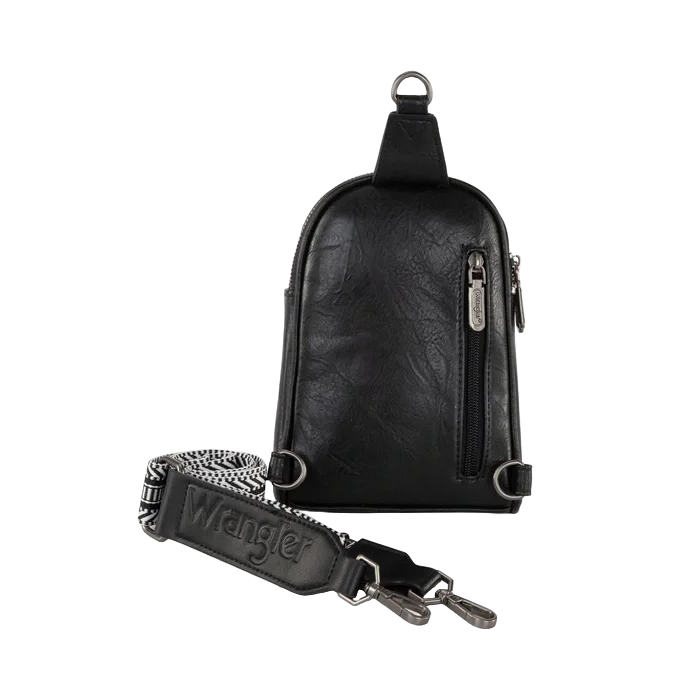 Wrangler Ladies Western Black Crossbody Dual Bag WG87-227BK