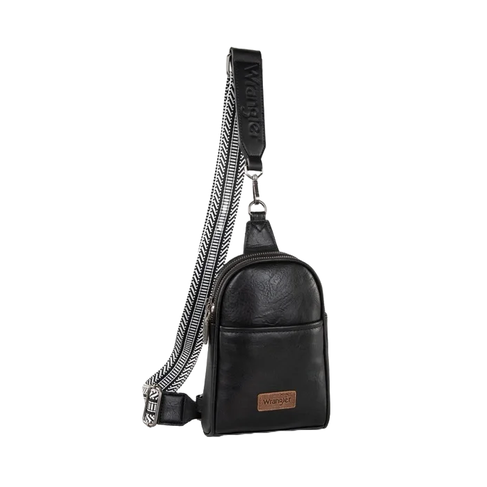 Wrangler Ladies Western Black Crossbody Dual Bag WG87-227BK