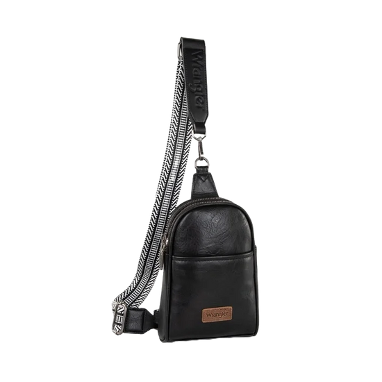 Wrangler Ladies Western Black Crossbody Dual Bag WG87-227BK
