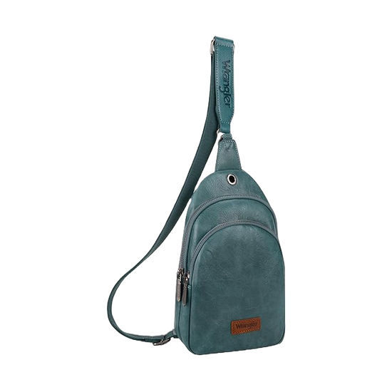 Wrangler Ladies Western Turquoise Crossbody Dual Bag WG87-227TQ
