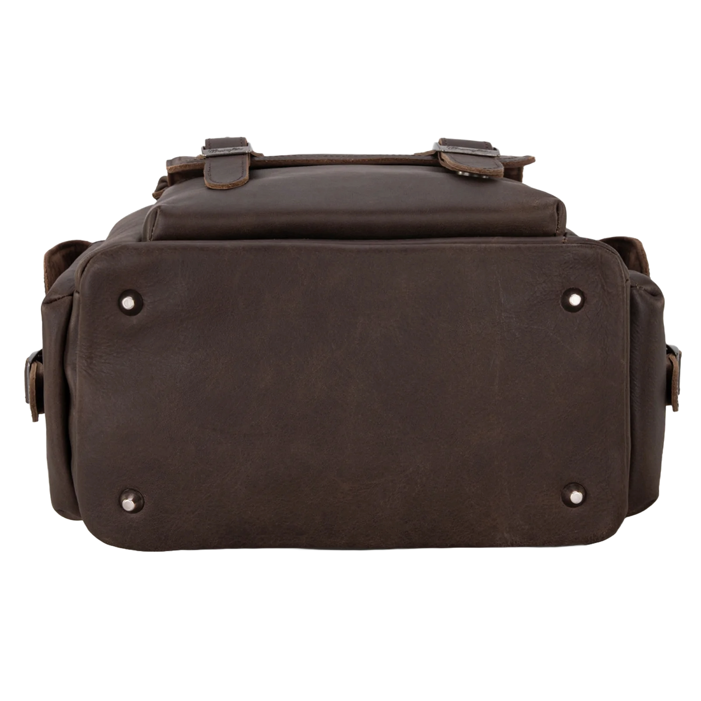 Wrangler Ladies 100% Genuine Leather Coffee Brown Backpack WG143-9110CF