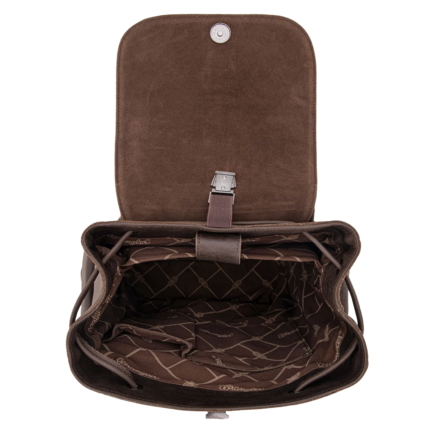 Wrangler Ladies 100% Genuine Leather Coffee Brown Backpack WG143-9110CF