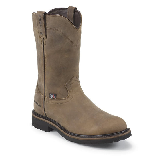 Justin Men's Drywall Pull On Waterproof Steel Toe Work Boots SE4961