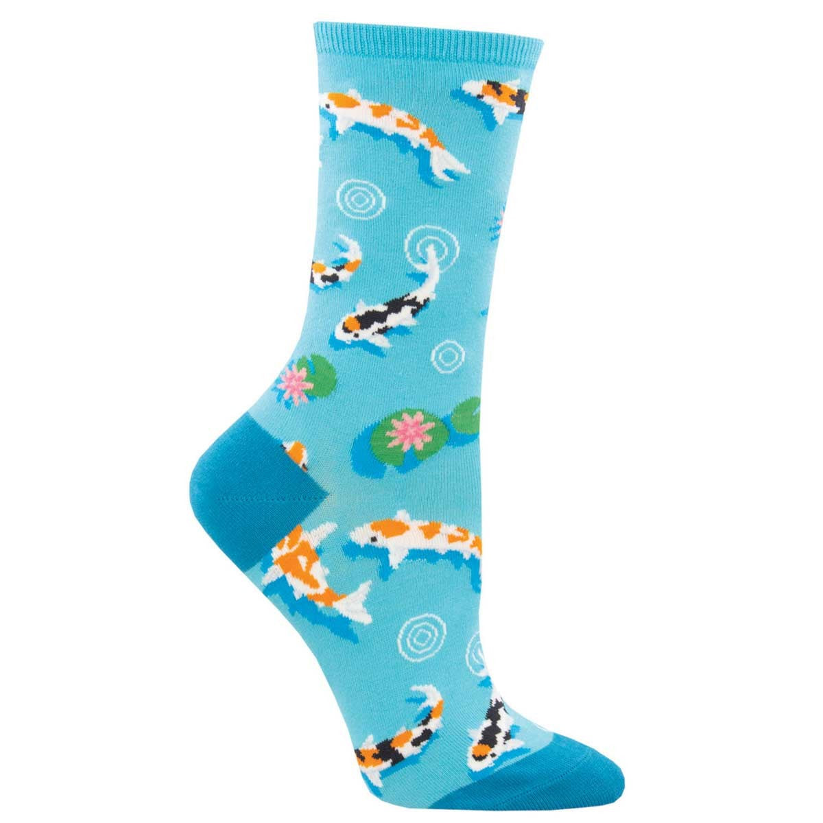 SockSmith Ladies Every Now And Zen Blue Crew Socks WNC2277