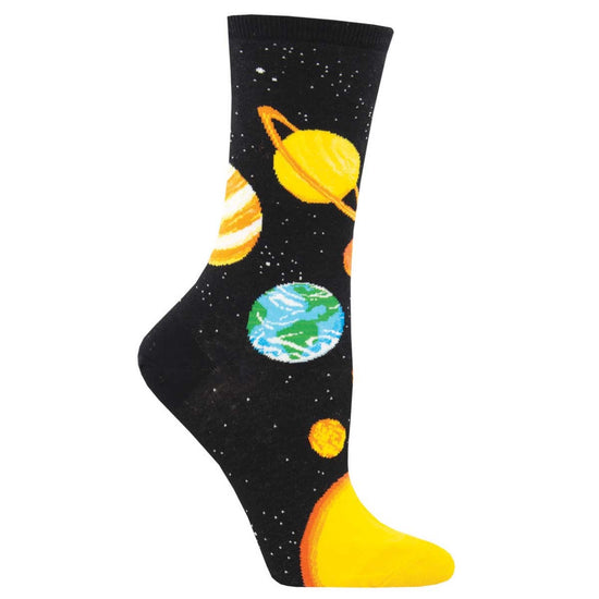 SockSmith Ladies Plutonic Relationship Black Crew Socks WNC2289-BLK