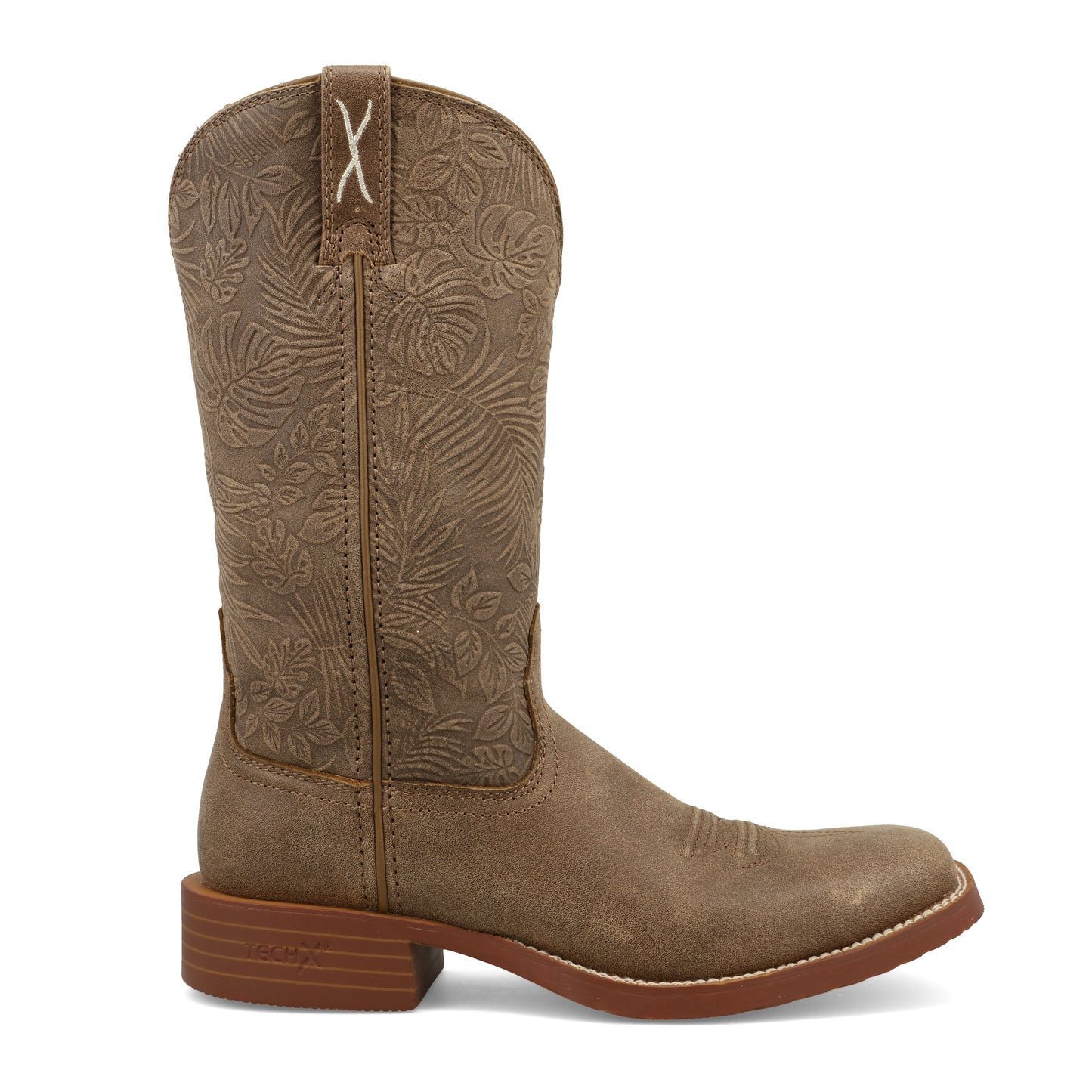 Twisted X Ladies Bomber Brown 11" Tech X Western Boot WXTR021