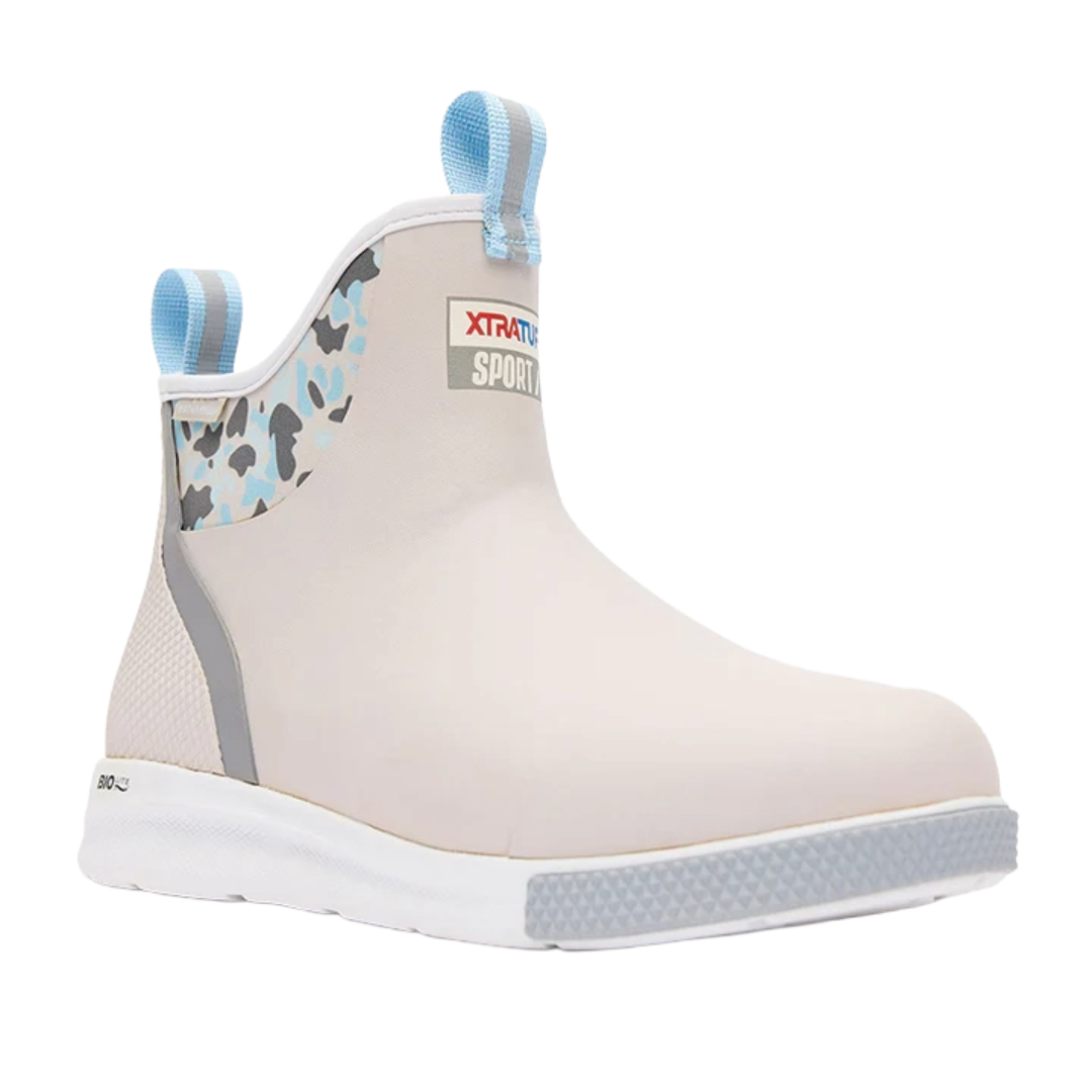 Xtratuf Men's Duck Camo Grey 6 Inch Ankle Deck Boot XADSM102