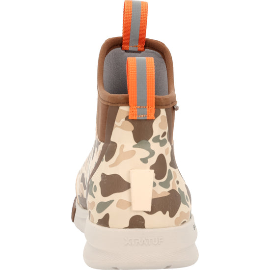 XTRATUF Men's Duck Camo Light Brown Ankle Deck Boot Sport XADSMDCM