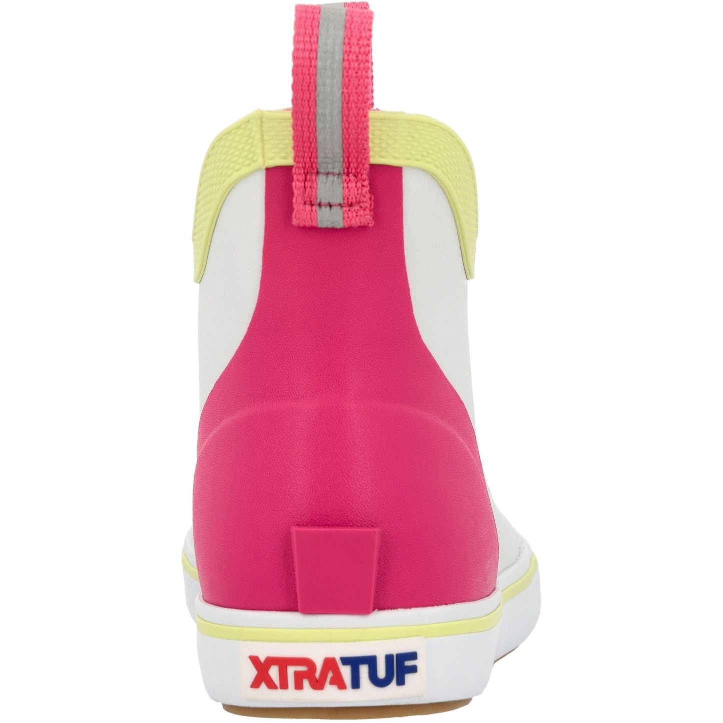 XTRATUF Little Kids White & Pink 6" Ankle Deck Boot XKAB101C
