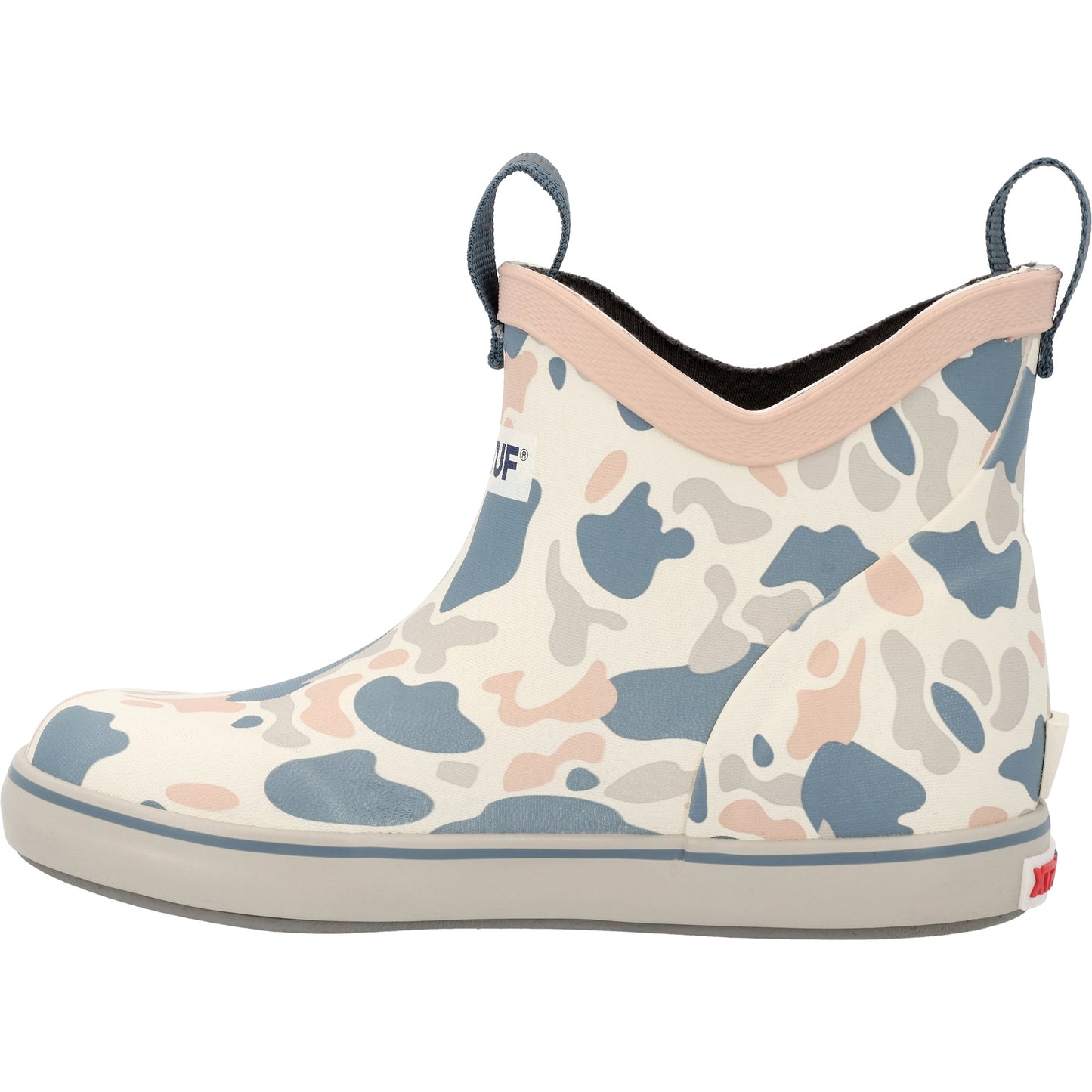 XTRATUF Kid's 4" Outdoor Ivory Duck Camo Deck Boot XKABDC30