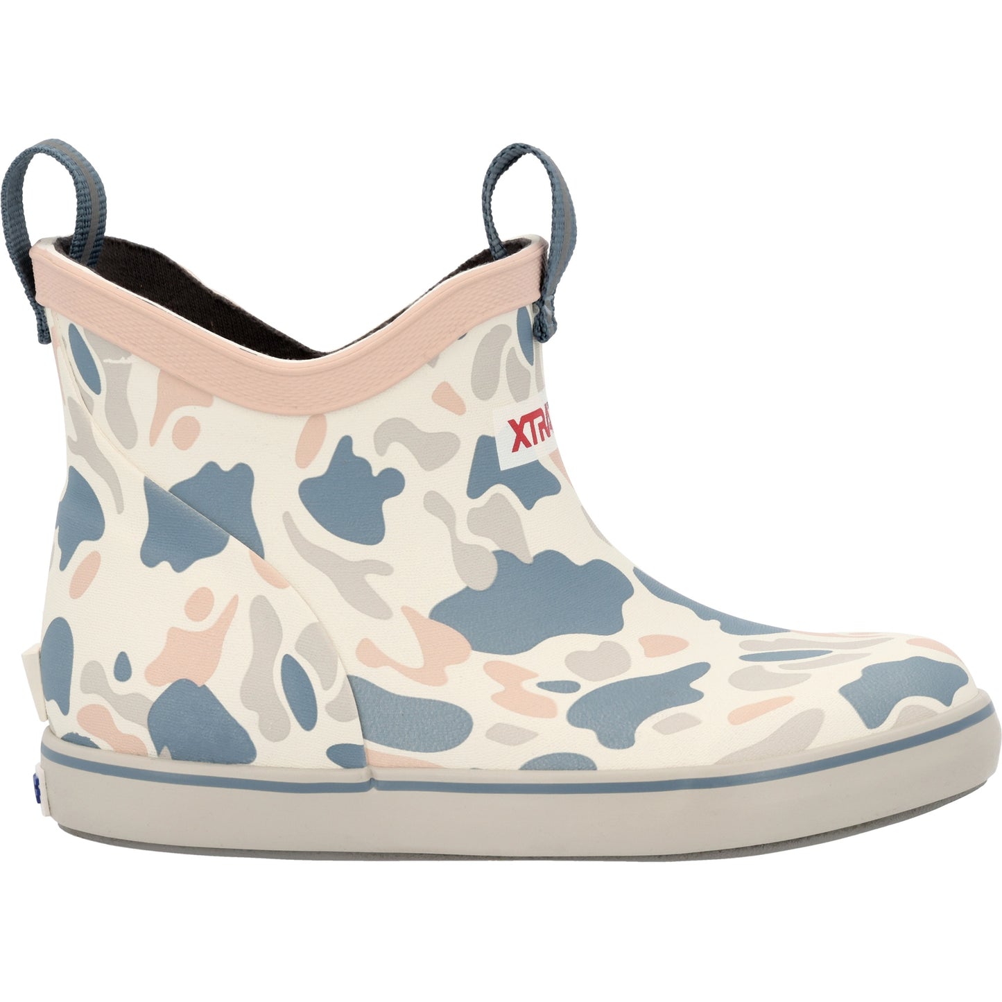 XTRATUF Kid's 4" Outdoor Ivory Duck Camo Deck Boot XKABDC30