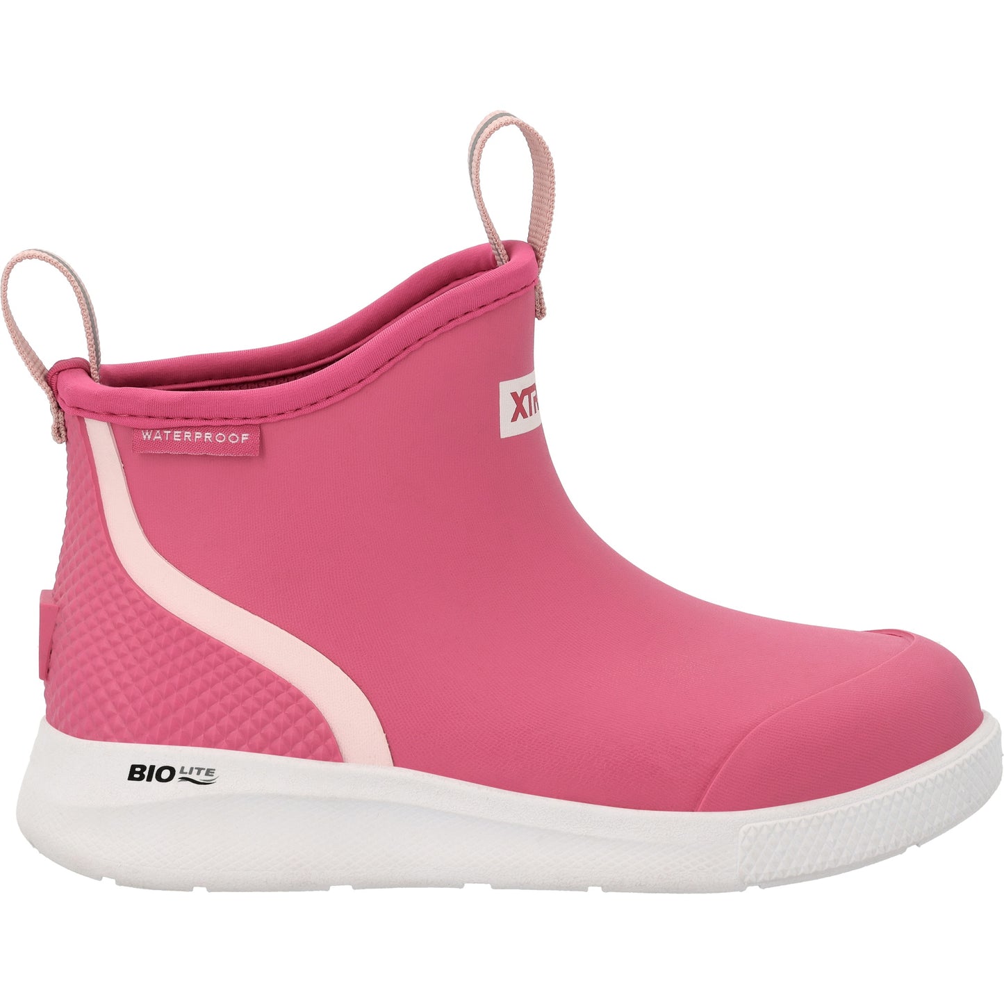 XTRATUF Kid's Pink 4" Outdoor Hot Pink Sport Deck Boot XKADS400