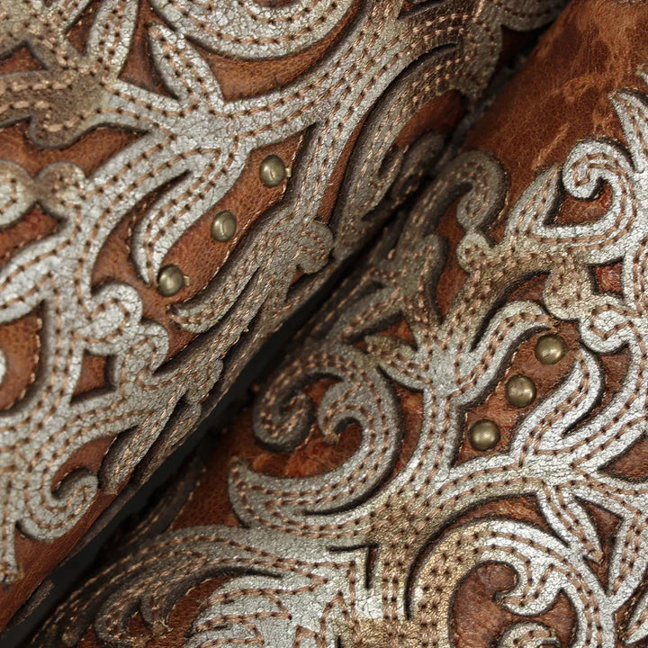 Corral Ladies Shedron Overlay Embroidery & Studs Boots Z5514