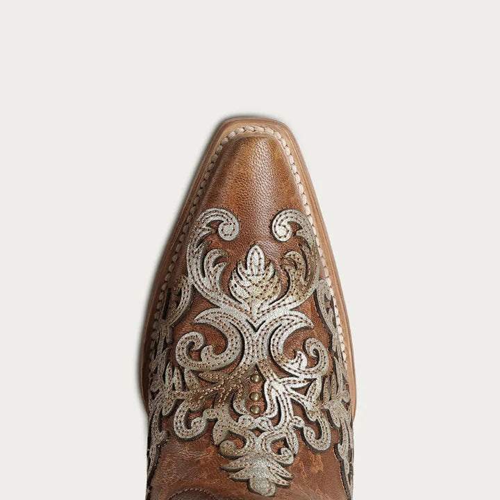 Corral Ladies Shedron Overlay Embroidery & Studs Boots Z5514