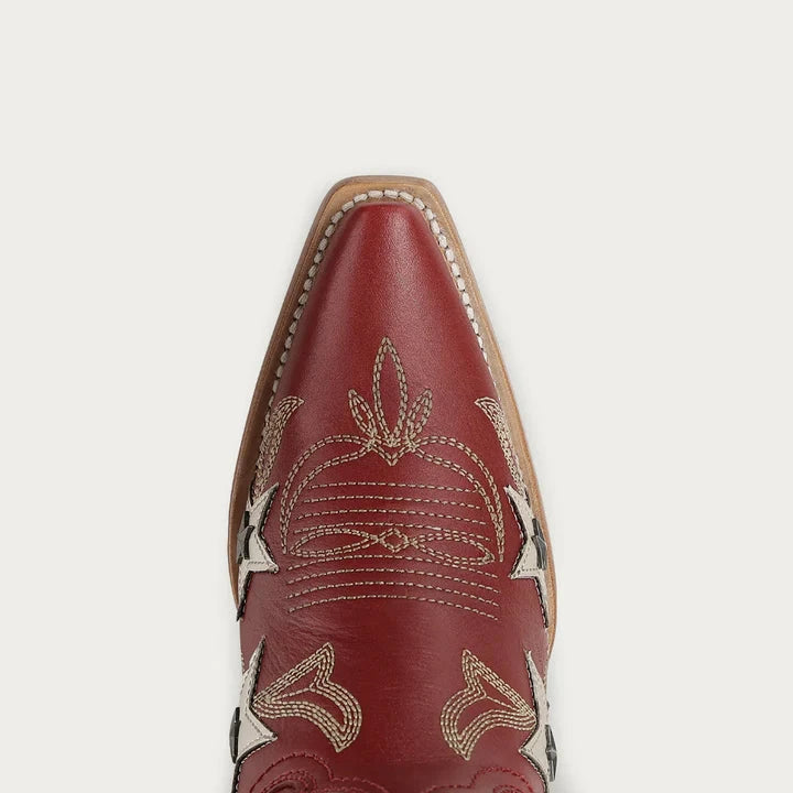 Corral Ladies Stars Overlay & Studs Red Western Boots Z5540
