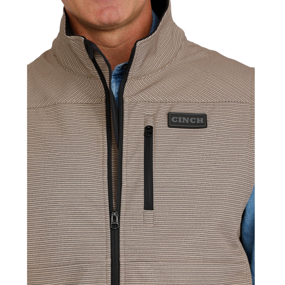 Cinch Men's Khaki Concealed Carry Bonded Vest MWV1541012