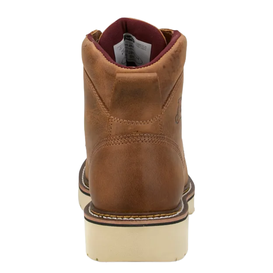 Justin Men's Homeland Akron Tan Brown Leather Work Boot HL262