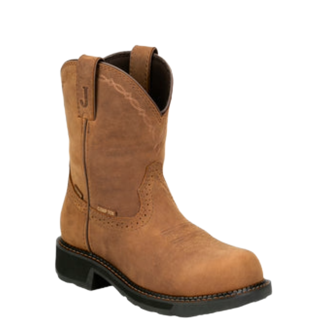 Justin Ladies Gypsy Darby Cognac Leather Composite Toe Work Boot GY9949
