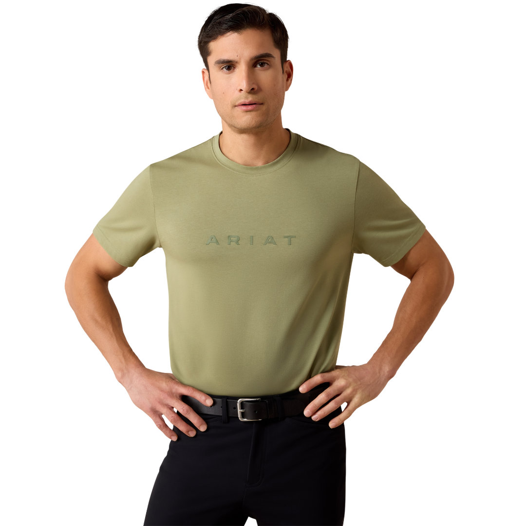 Ariat Men's The Logo Oil Green T-Shirt 10078902