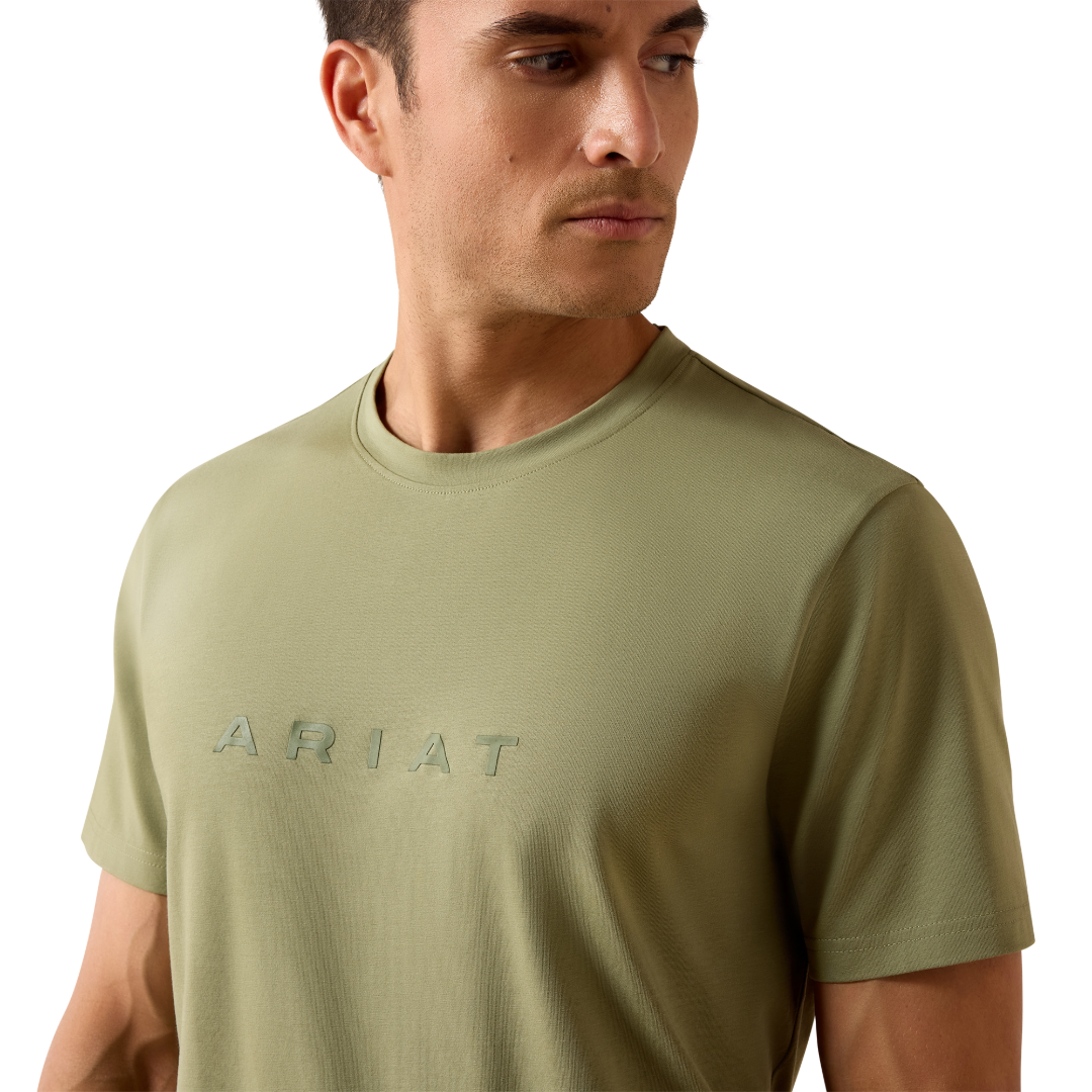 Ariat Men's The Logo Oil Green T-Shirt 10078902
