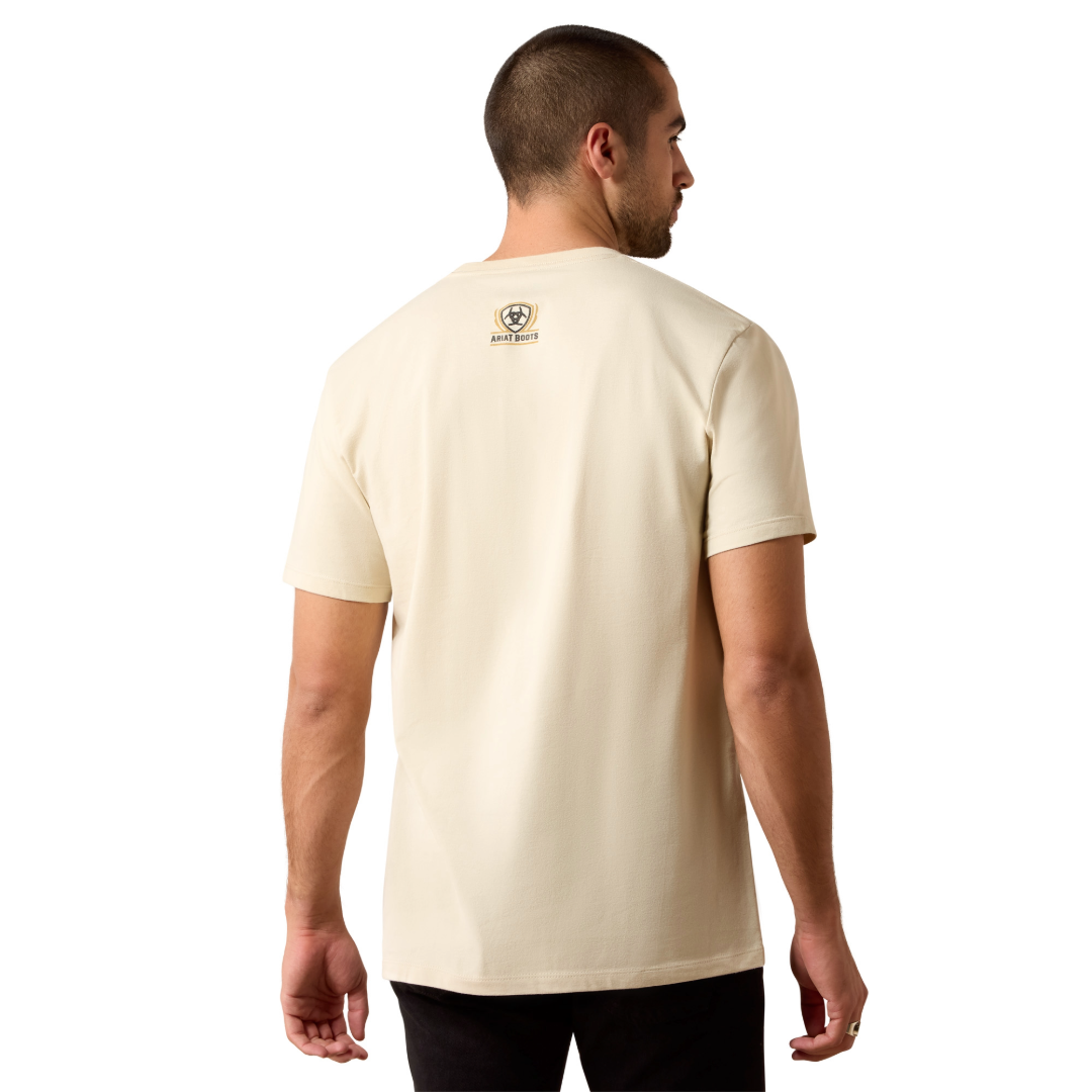 Ariat Men's Weal Flagree Natural Cream T-Shirt 10079267