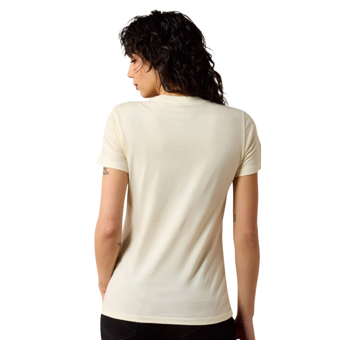Ariat Ladies Best In Town Natural Beige T-Shirt 10082171