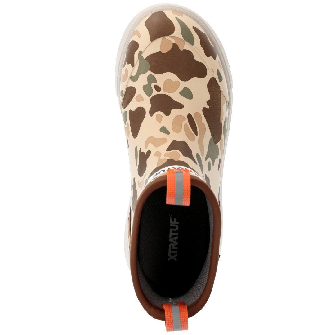 XTRATUF Children's Duck Camo Ankle Deck Boot Sport XKADSDCM