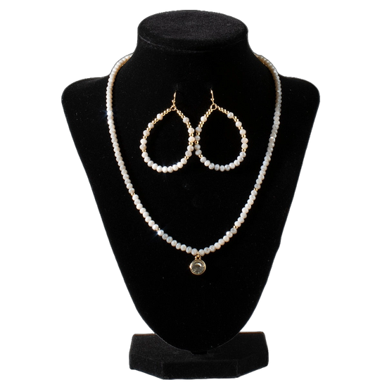 Blazin Roxx Ladies Crystal Beaded Necklace & Earring Set 30561231
