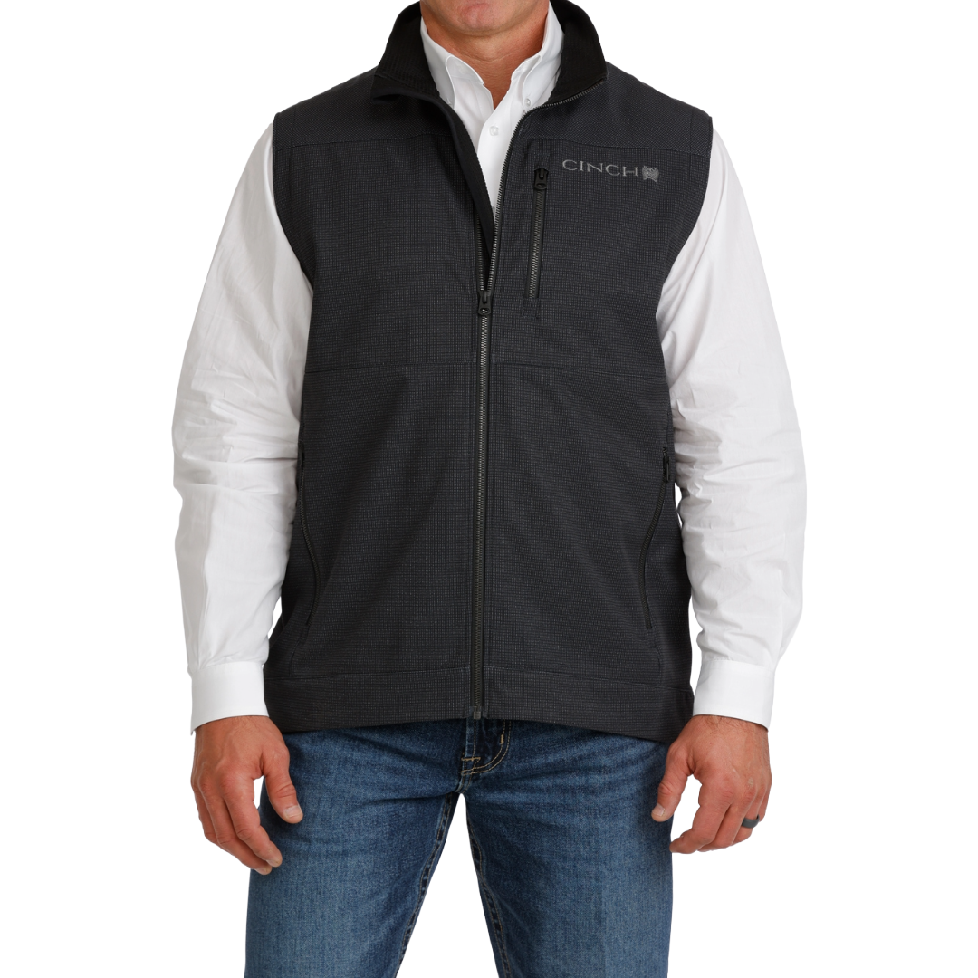 Cinch Men's Black Bonded Vest MWV1515030