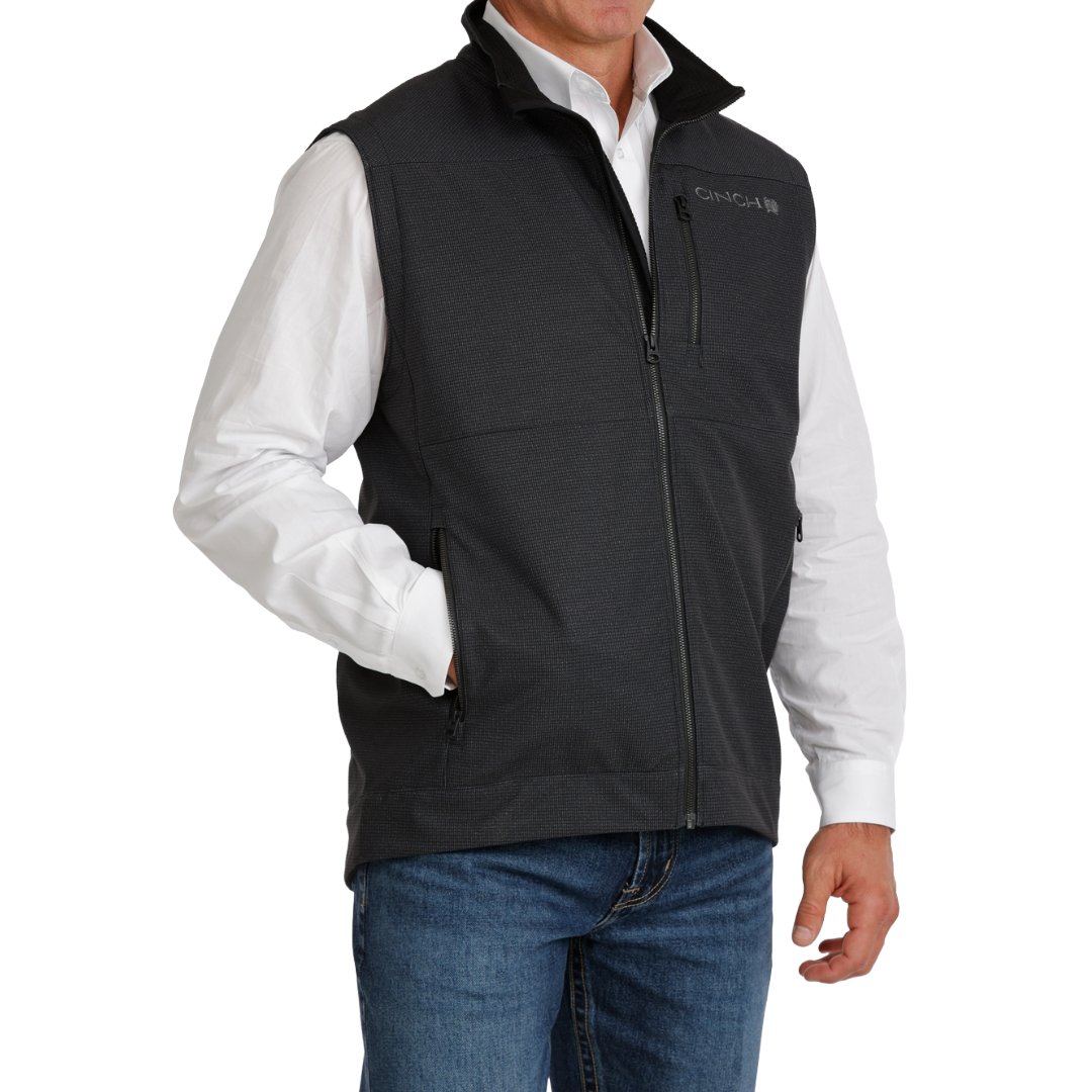 Cinch Men's Black Bonded Vest MWV1515030