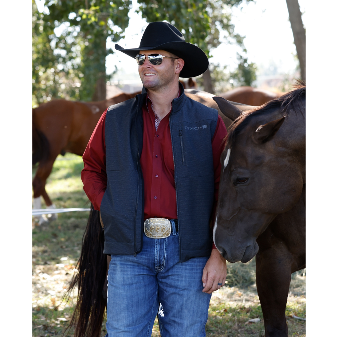 Cinch Men's Black Bonded Vest MWV1515030