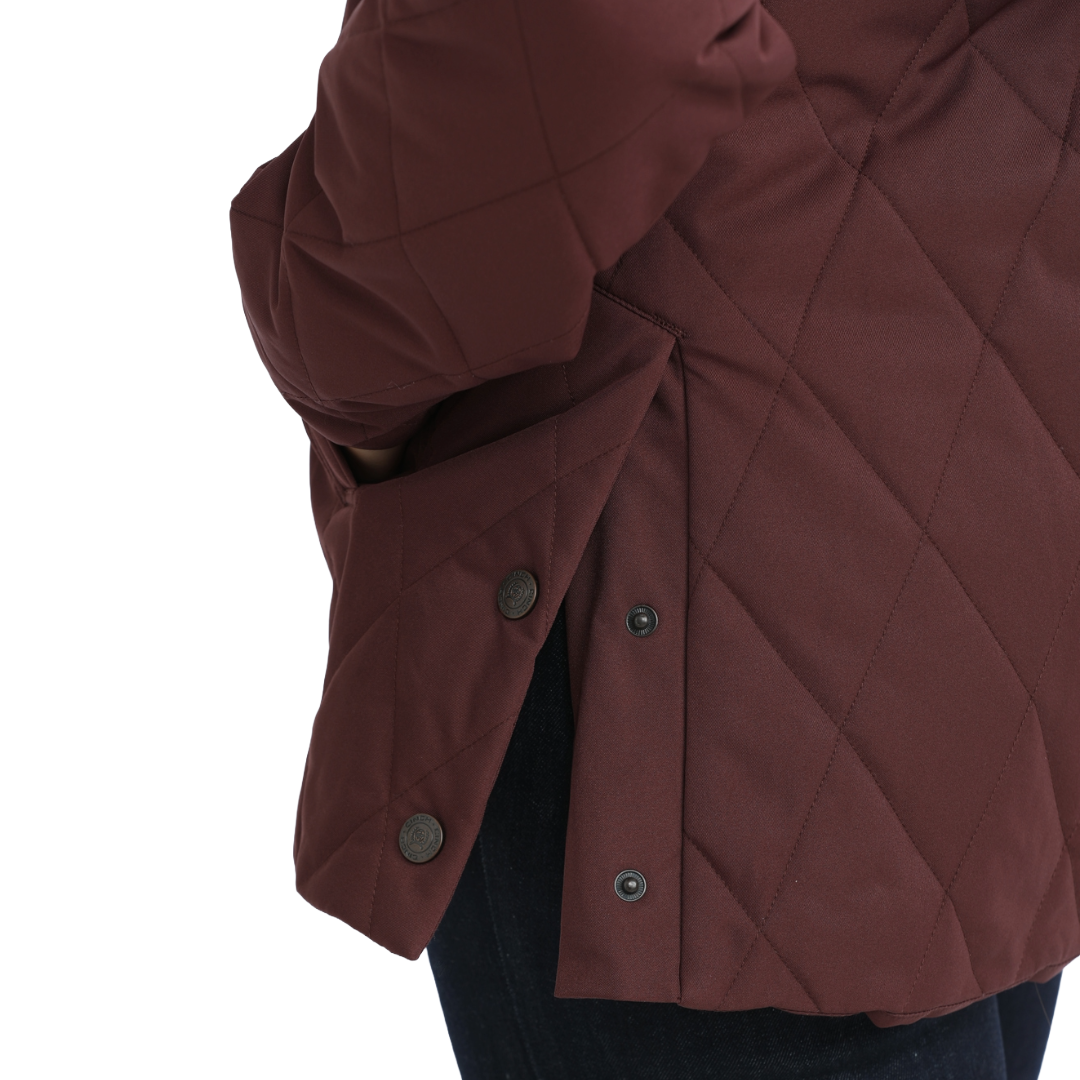 Cinch Ladies Purple Quilted Hooded Barncoat MAJ9903003