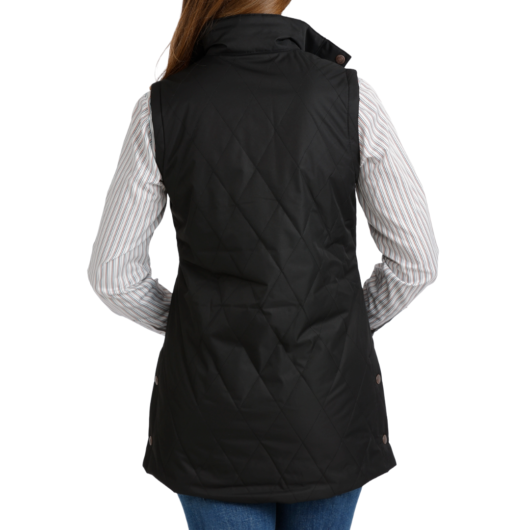 Cinch Ladies Black Quilted Barn Vest MAV9930001