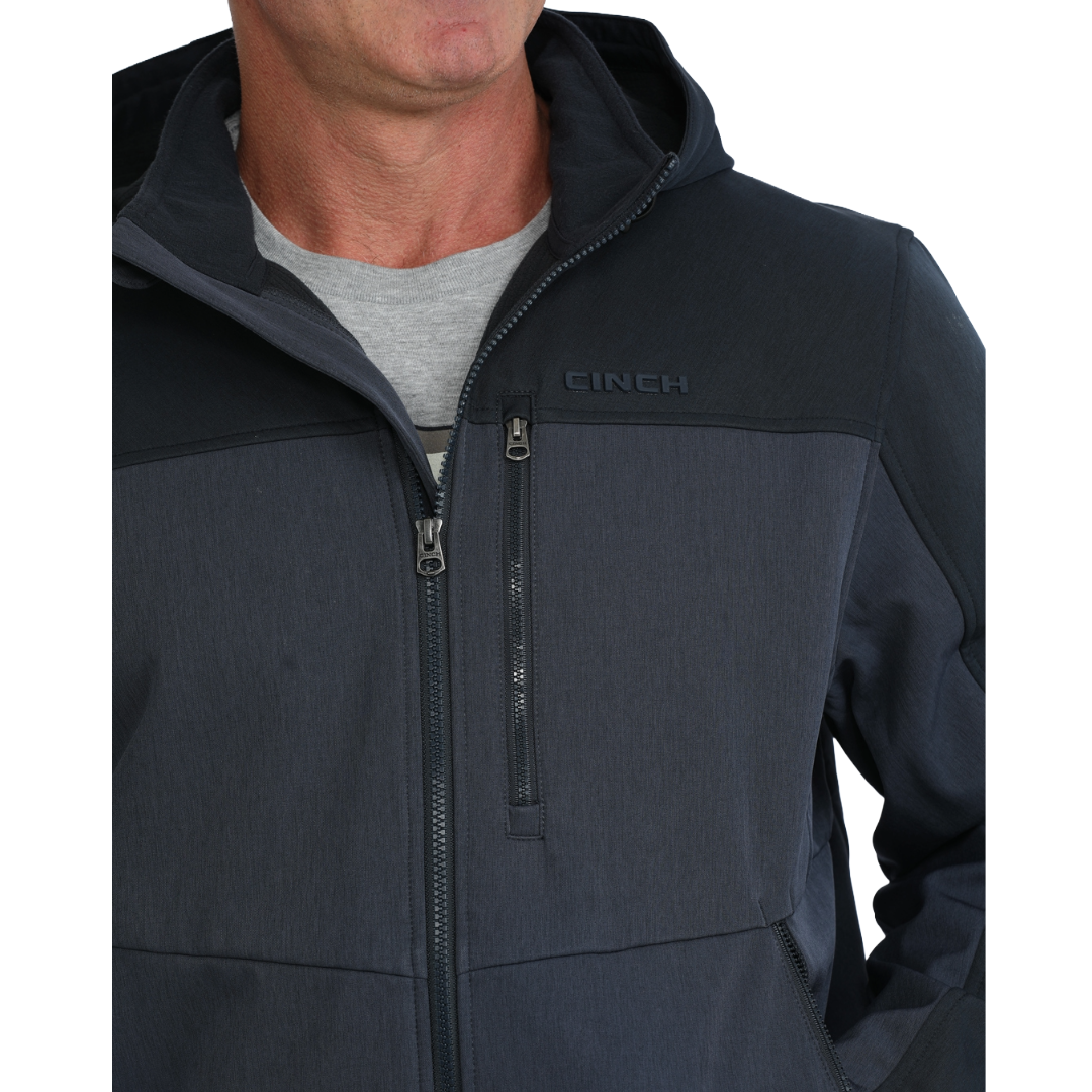 Cinch Men's Navy Bonded Hoodie Zip Jacket MWJ1593007