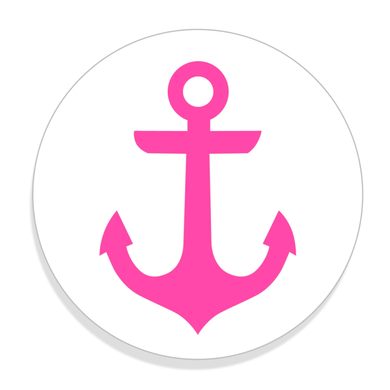 Bogg Bag Anchor Pink Bogg Bit 26BBITANCHOR-P