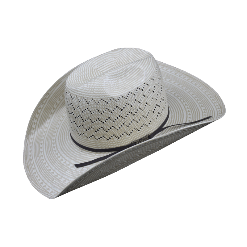 American Hat Co. Open Crown Ivory Straw Hat 6200-2CBLK