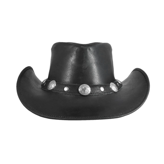 Amer-I-Mex Buffalo Nickel Black Leather Hat 894-BLACK