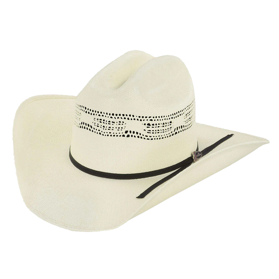 Justin Bangora Woven Cream White Straw Hat JS0156BANG40