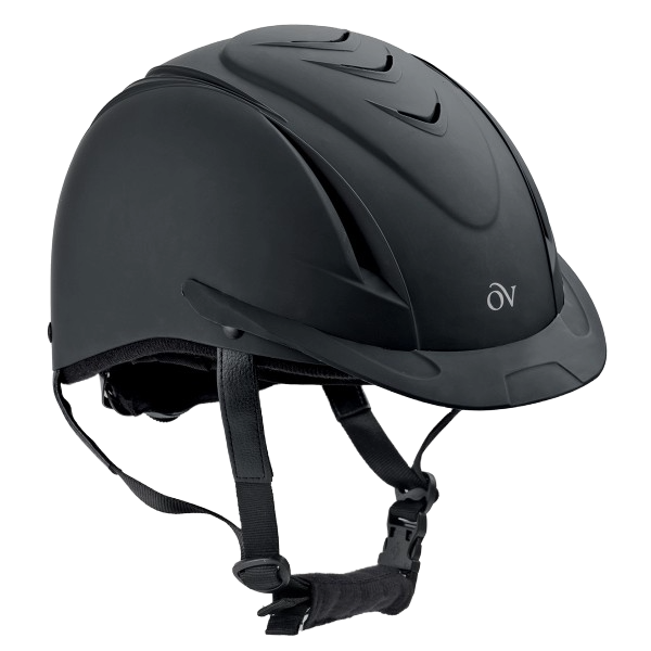 Load image into Gallery viewer, Ovation Deluxe Schooler Helmet Black with Black Vents
