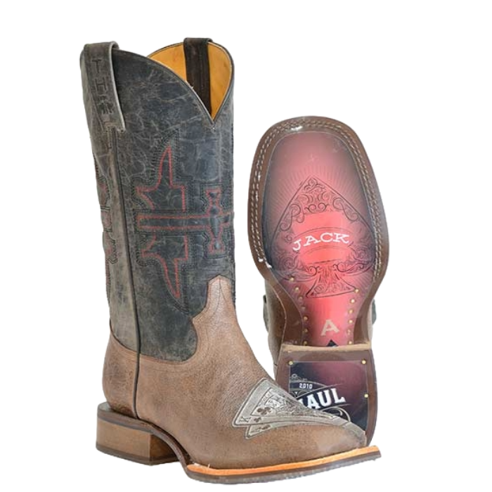Tin Haul Men's Blackjack Graphic Brown Western Boot 14-020-0077-0500
